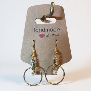 Chic Gold and Silver Hoop Earrings